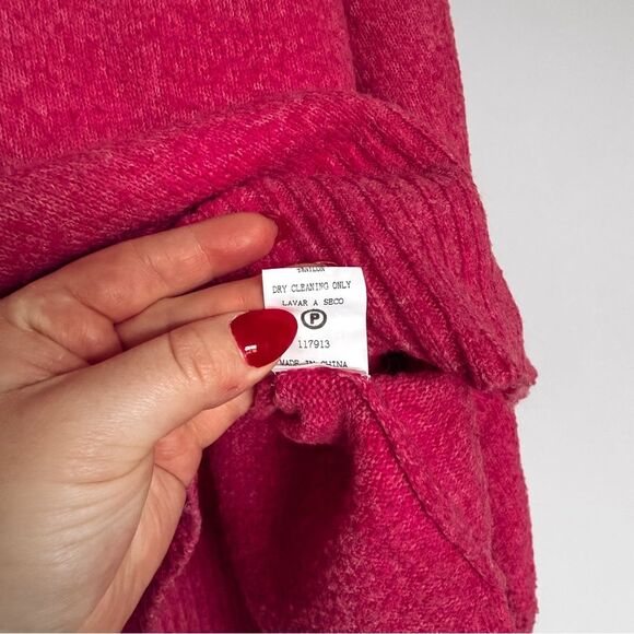 Leela and Lavender Pink Turtleneck Long Sleeve Sweater Size Small - Picture 7 of 8